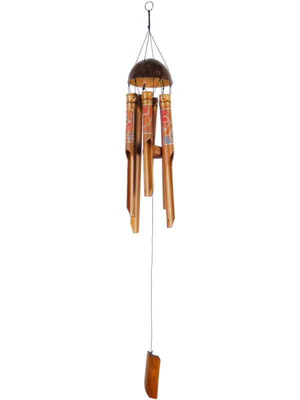 6 Tube Dot Bamboo Wind Chime Indonesian
