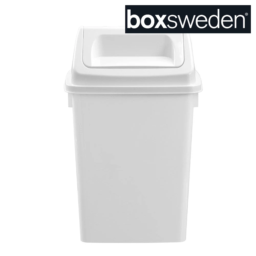 Indoor Swing Bin 20L 31X25.5X47.5cm White - Boxsweden - Image 3