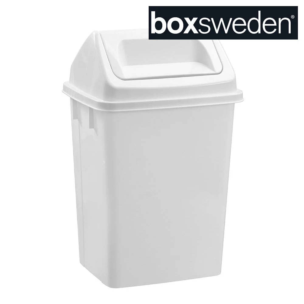 Indoor Swing Bin 20L 31X25.5X47.5cm White - Boxsweden - Image 4