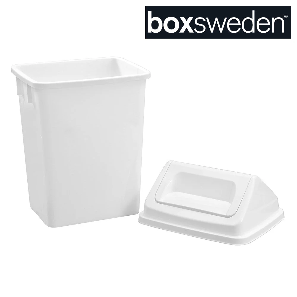Indoor Swing Bin 20L 31X25.5X47.5cm White - Boxsweden - Image 5