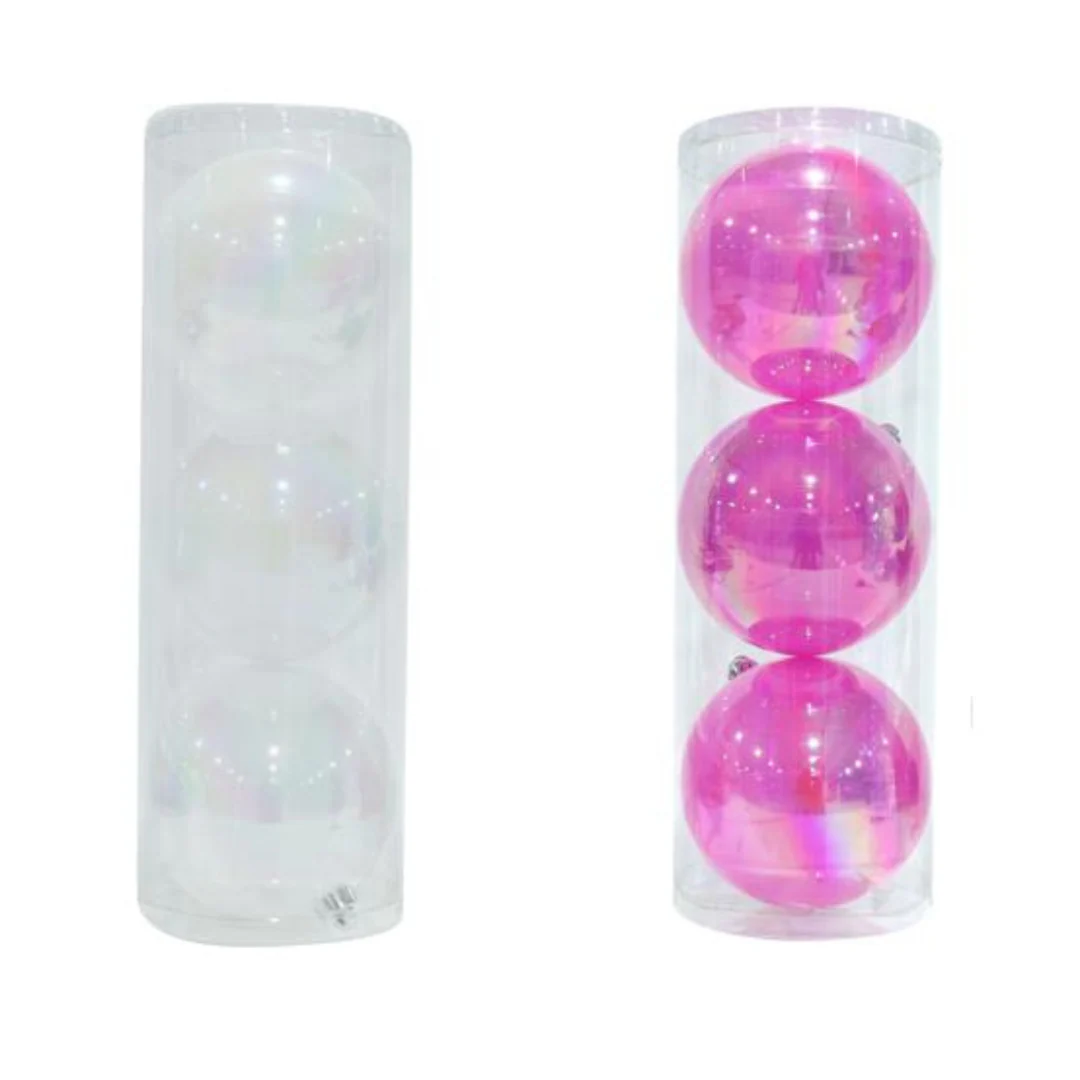 Iridescent Pearl Bauble 15cm 3pk - Image 2