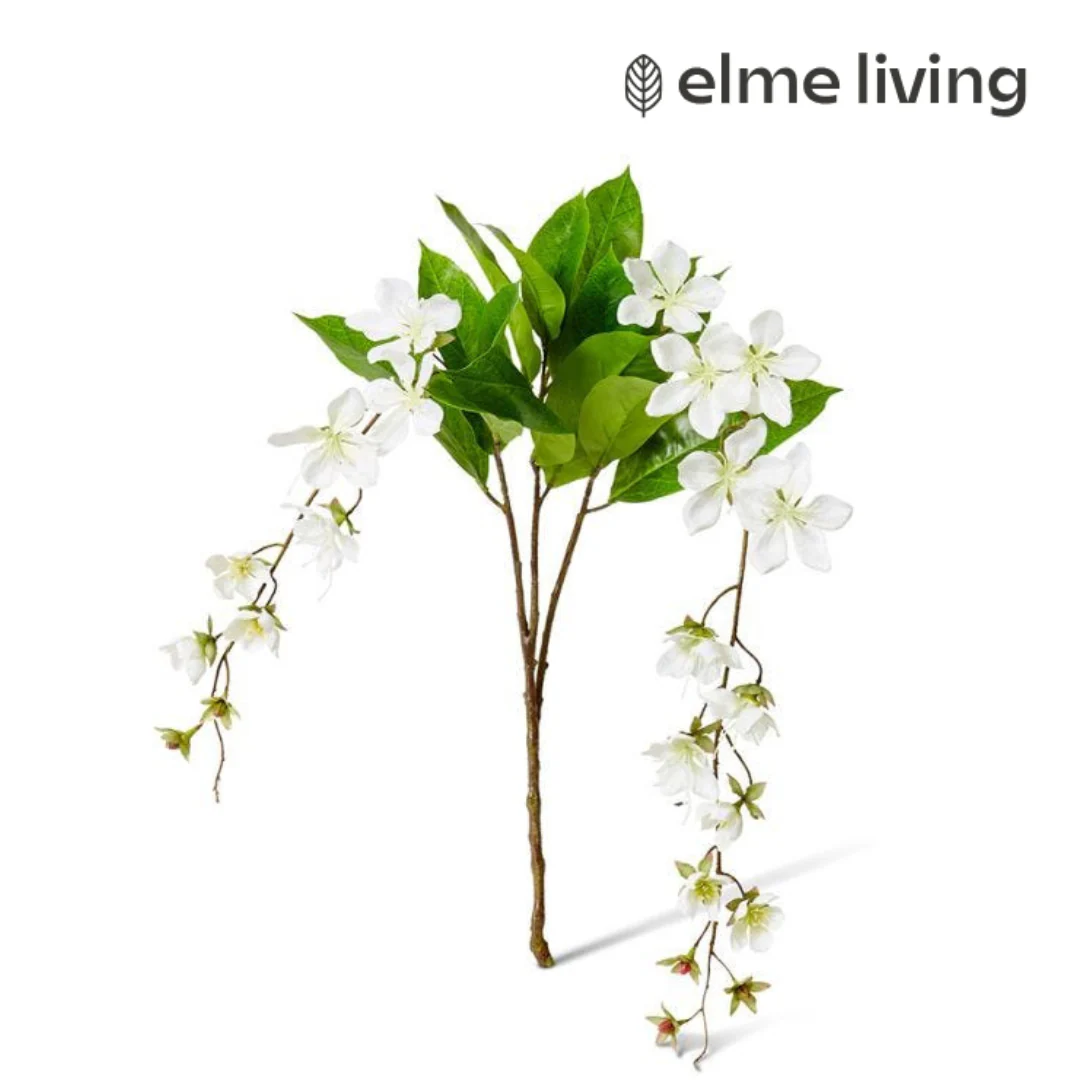 Island Blossom Spray White 36x30x104cm