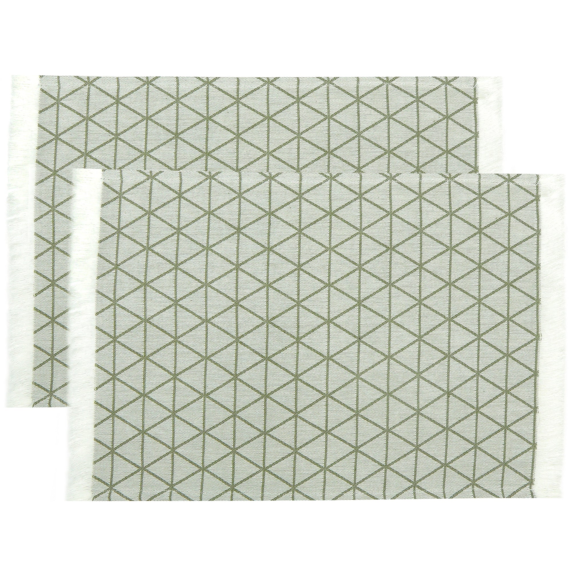 Jacquard Set 2 Place Mat 35x45Olive