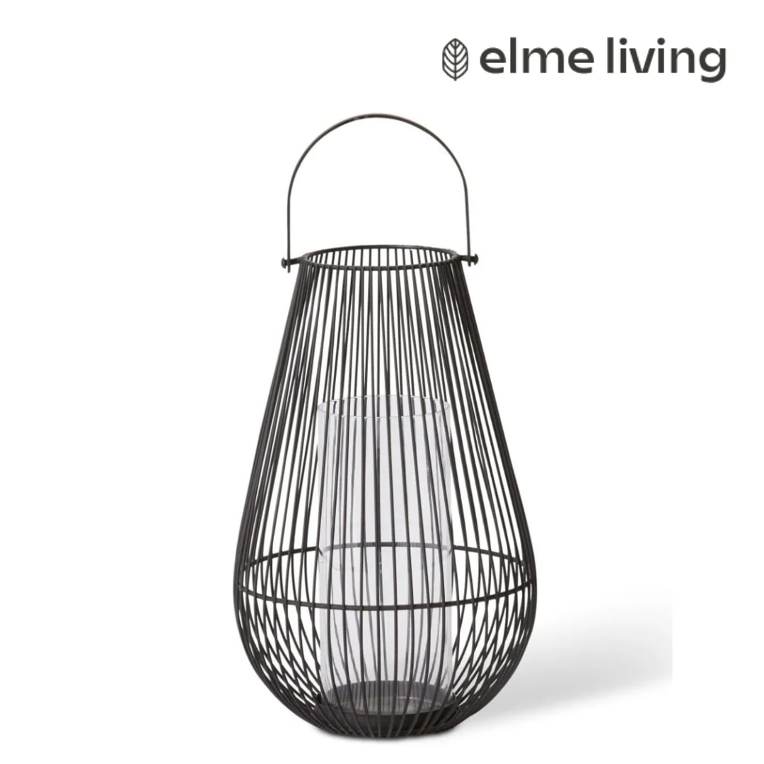 Jimena Lantern Black 18x18x35cm