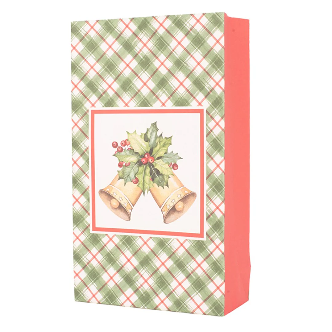 6PK JINGLE BELLS CANDY BAG 10.5X4.6X18CM