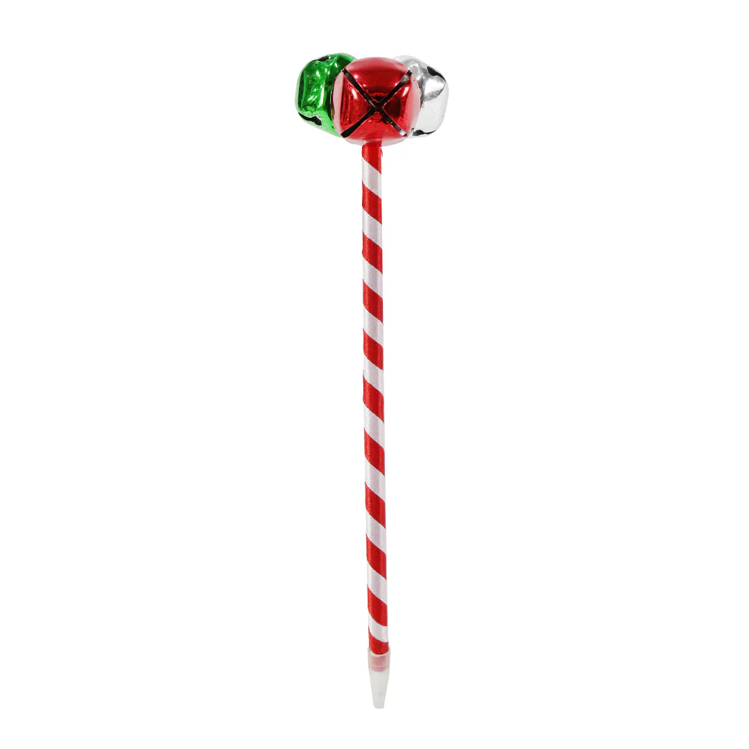 Jingle Bells Candy Striped Pen Assorted - Image 2