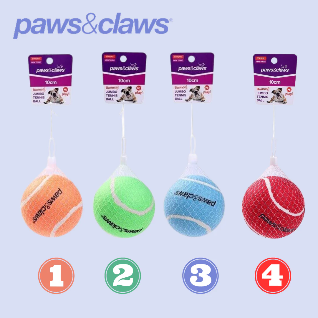 Jumbo Tennis Ball 10cm Assorted Colours Solid