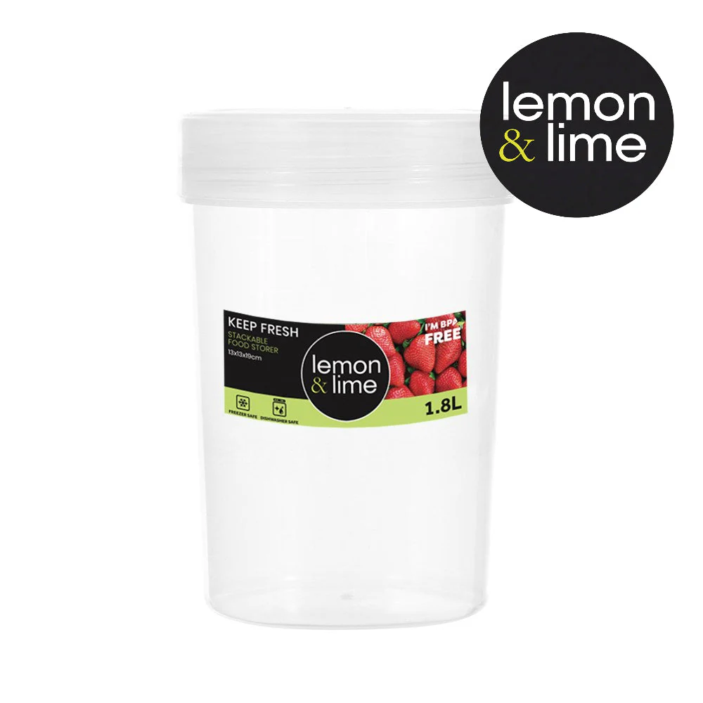 KEEP FRESH STACKABLE ROUND FOOD STORER 1.8L 13X13X19CM - Image 2