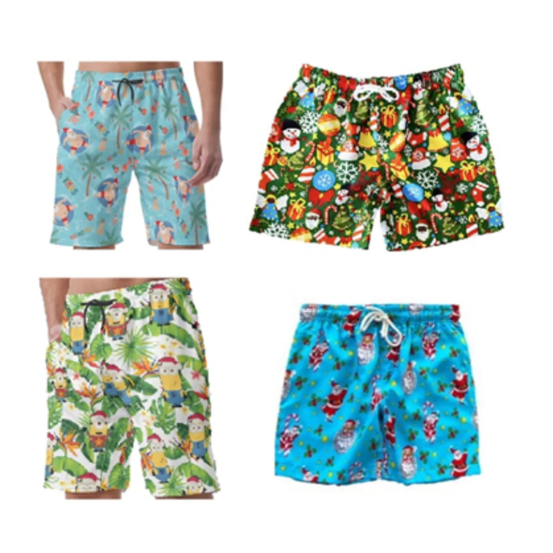 Kids Christmas Hawaii Shorts Assorted