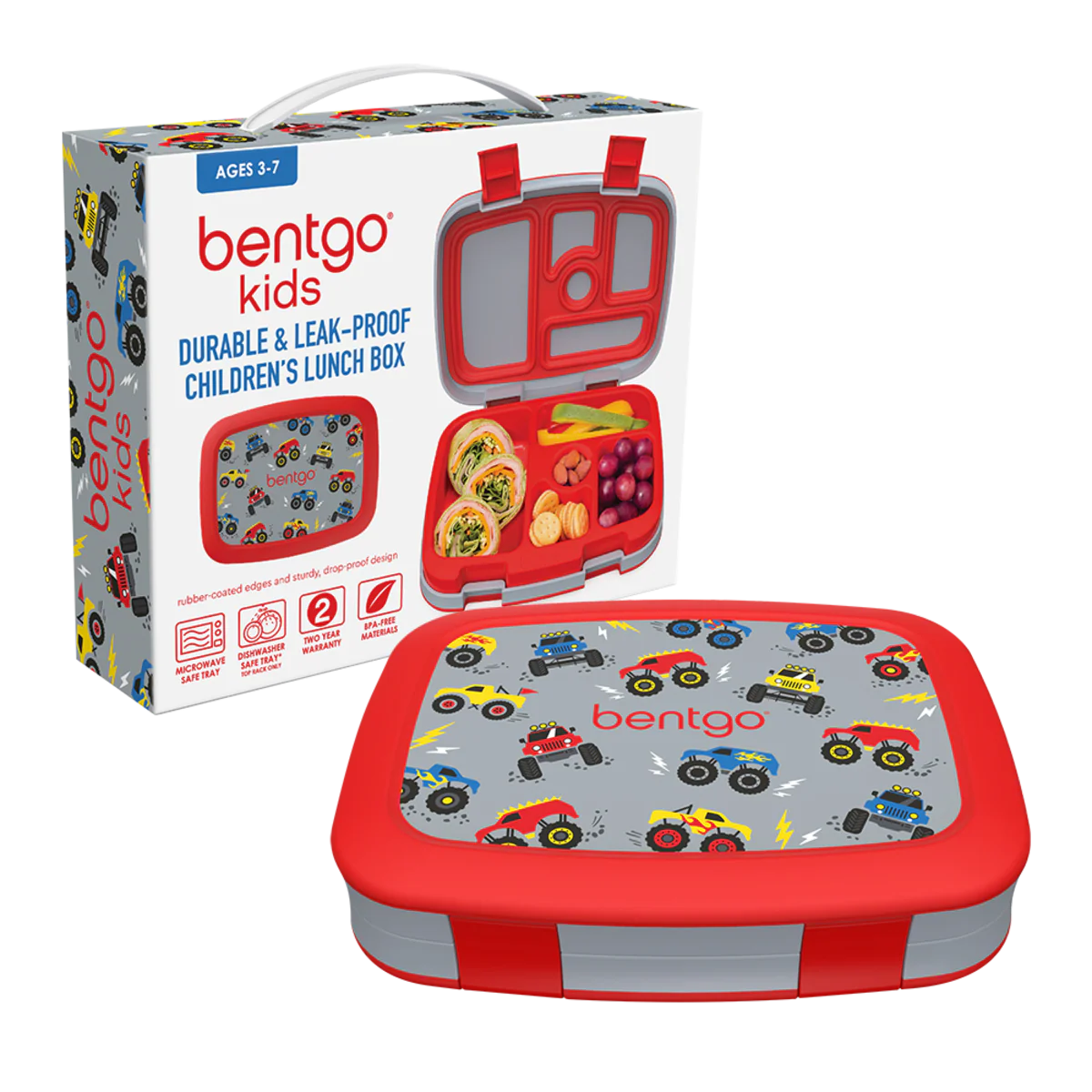 Bentgo Kids Print Bento Lunch Box Trucks
