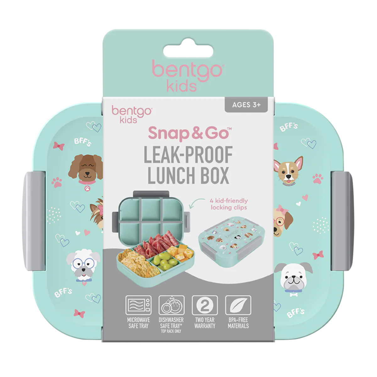 Bentgo Kids Snap & Go Lunch Box Puppies - Image 3
