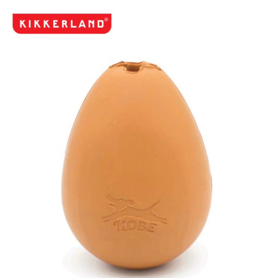 Kikkerland Kobe Bouncy Egg Brown 6.5 x 6.5 x 8.6cm