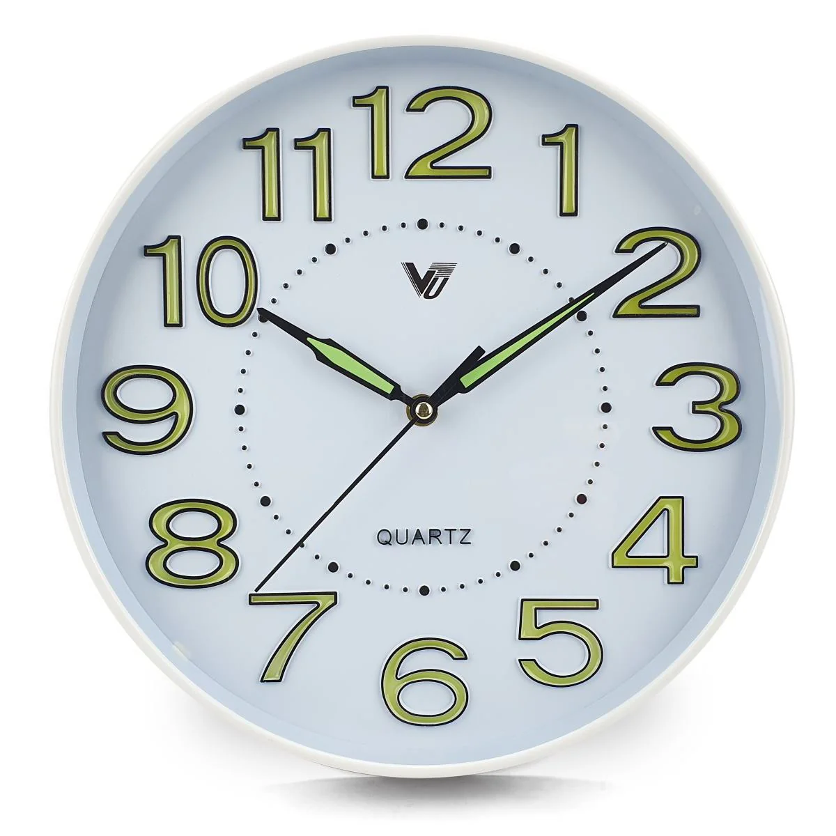 Kobi Glow In The Dark Wall Clock 30x30x4cm White - Image 2