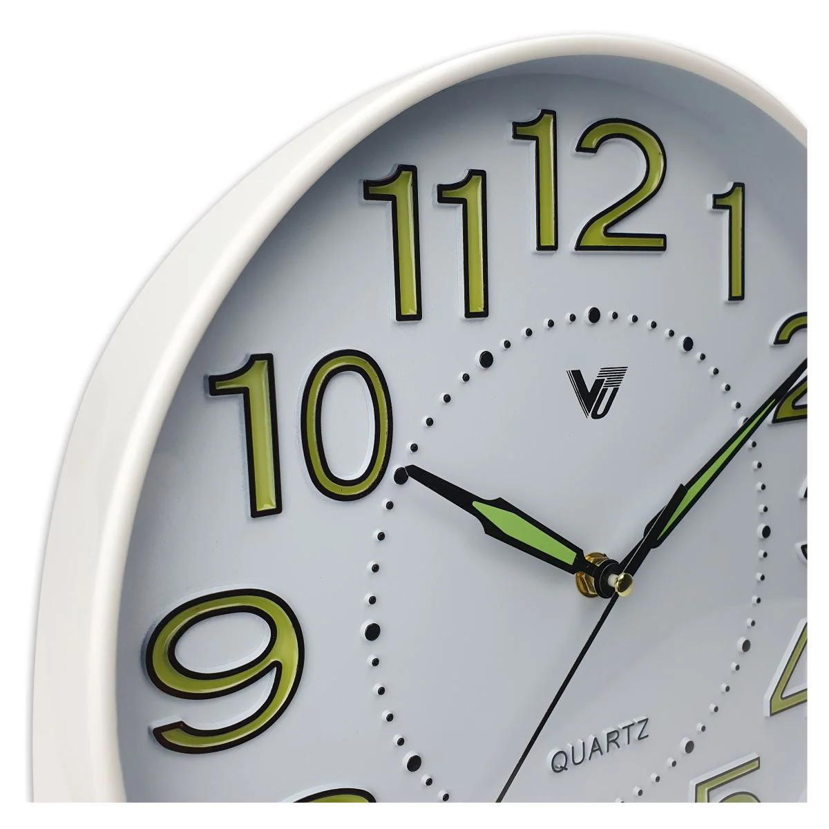 Kobi Glow In The Dark Wall Clock 30x30x4cm White - Image 5