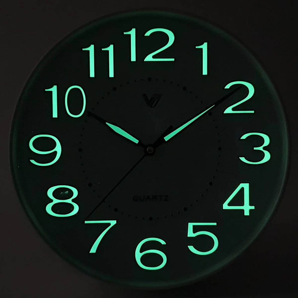 Kobi Glow In The Dark Wall Clock 30x30x4cm White - Image 6