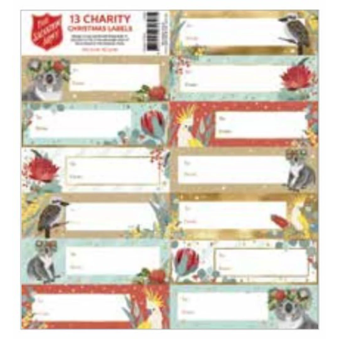Label Gift Salvo Australiana 1 Sheet 13 Labels