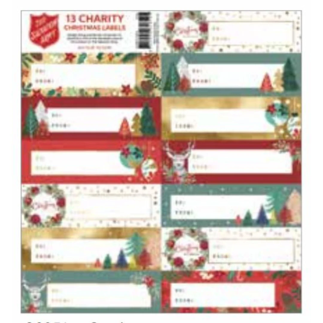 Label Gift Salvo Contemporary 1 Sheet 13 Labels
