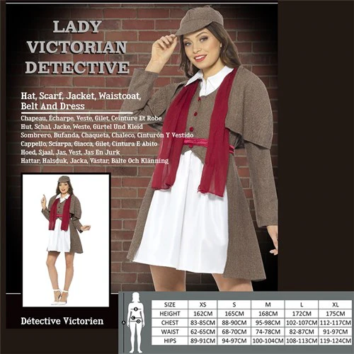 Lady Victorian Detective Size S