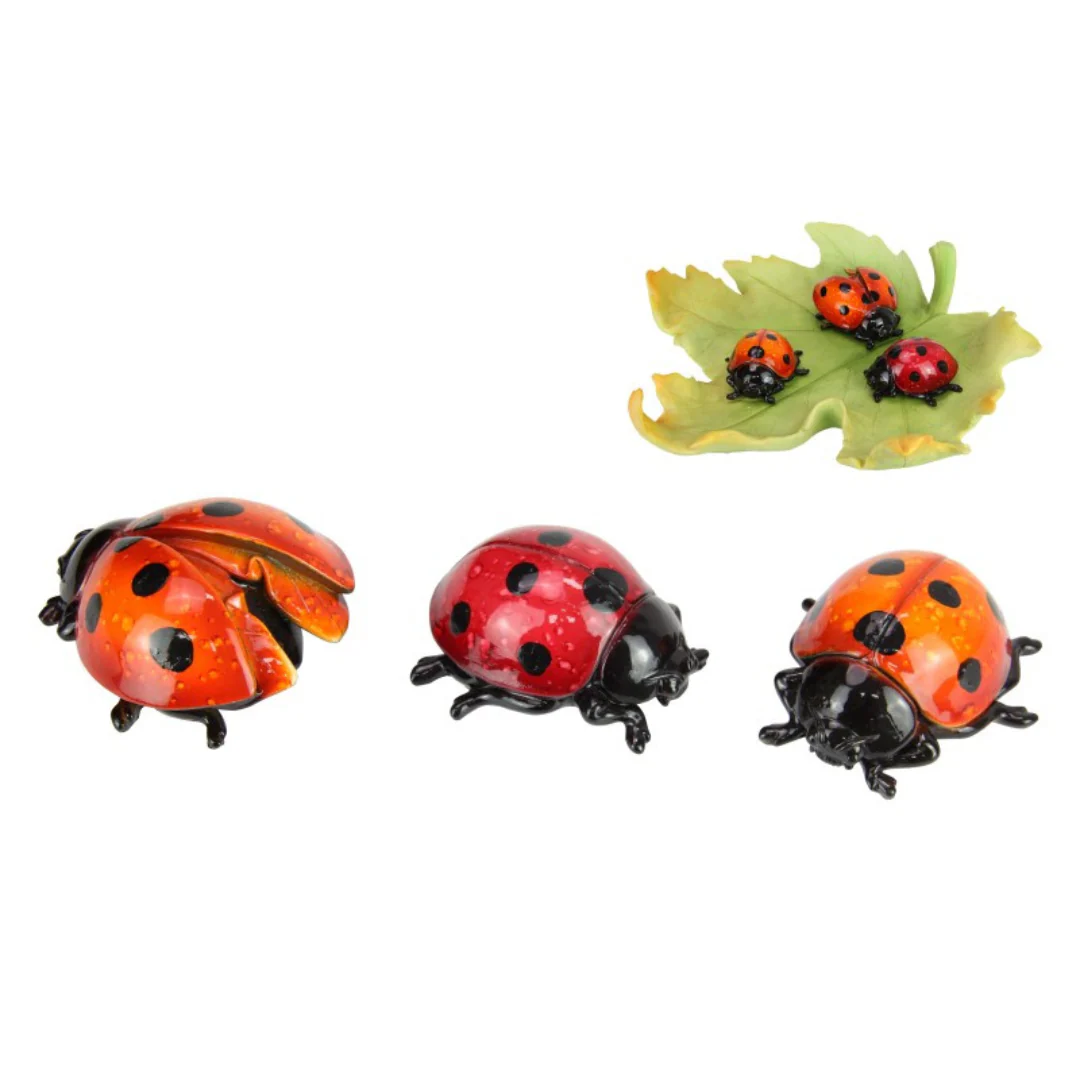 Ladybug Marble Finish On Lilipad 7cm Assorted - Image 5