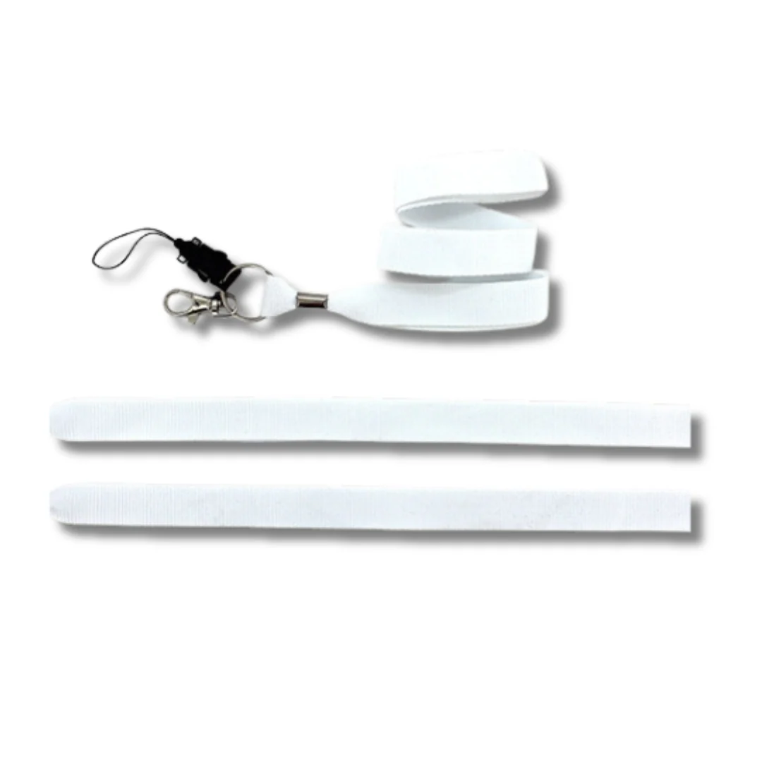 LANYARDS - PLAIN WHITE COLOUR