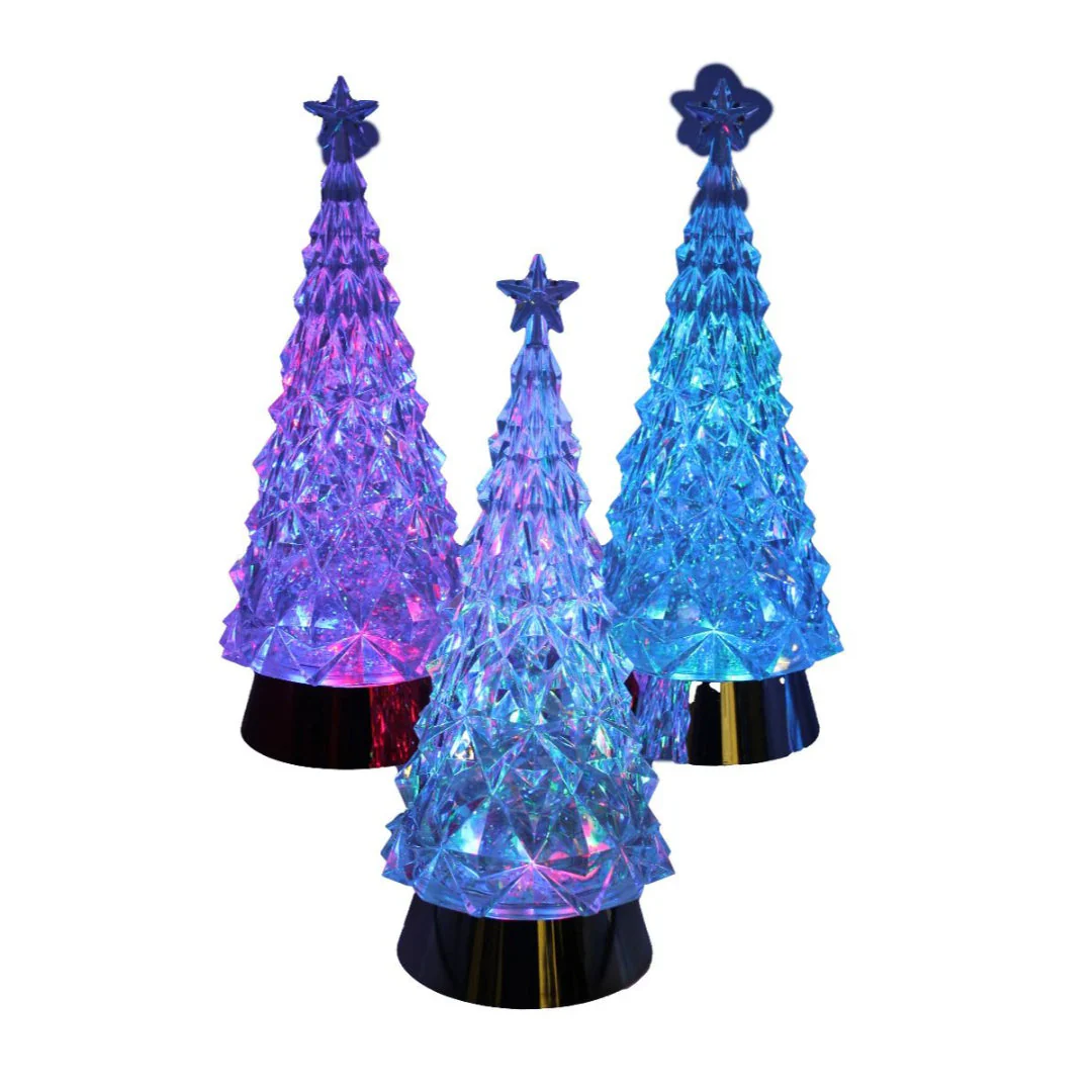 Large Tree 28.5Cm 28.5cm Battery Operated 3 Assorted