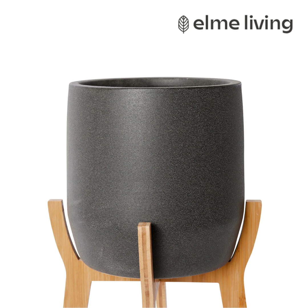Lawson Pot with Stand Black 32x32x49cm - Image 2