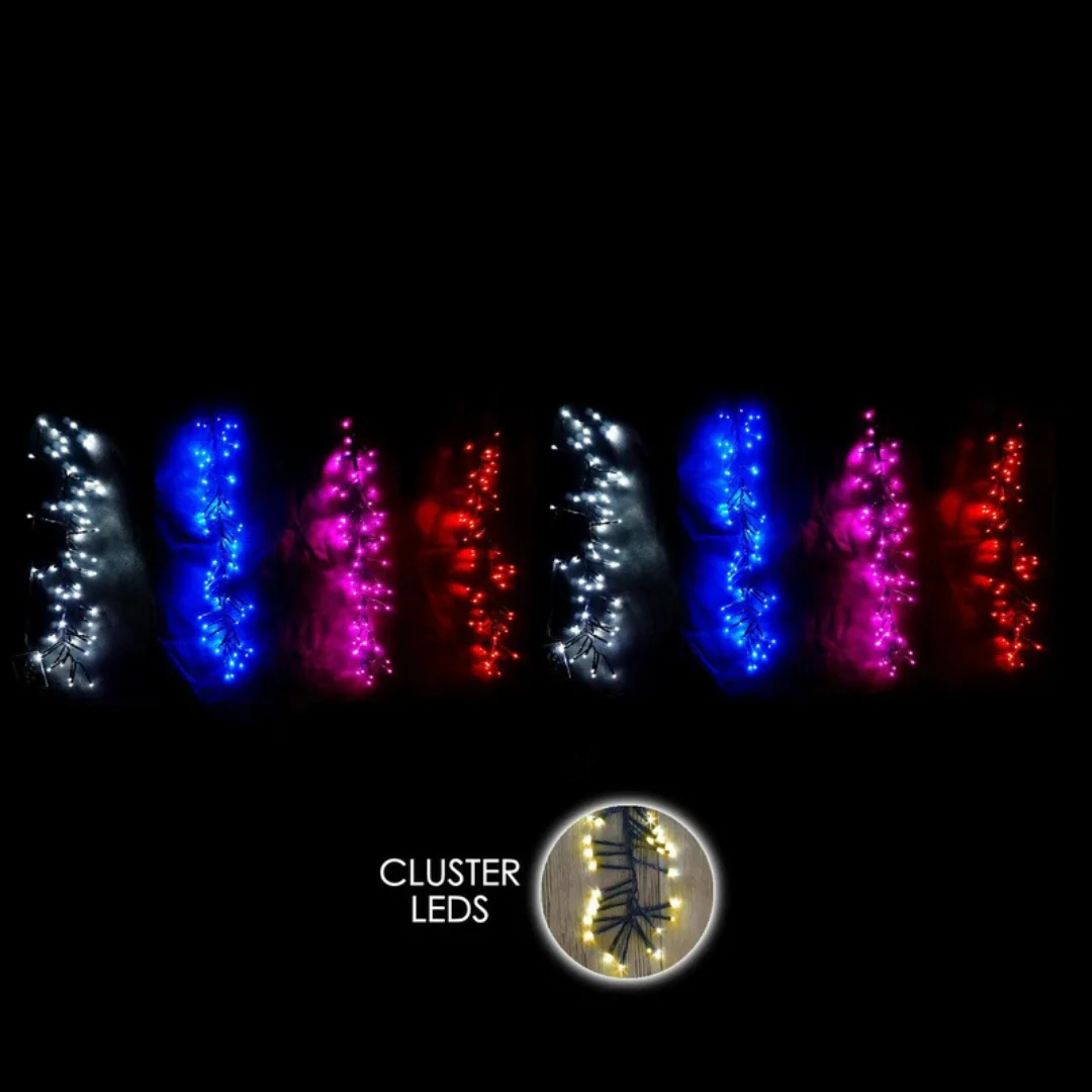 LED 800 Icicle Light Firecracker Cluster Light 800cm Multicolour - Image 2
