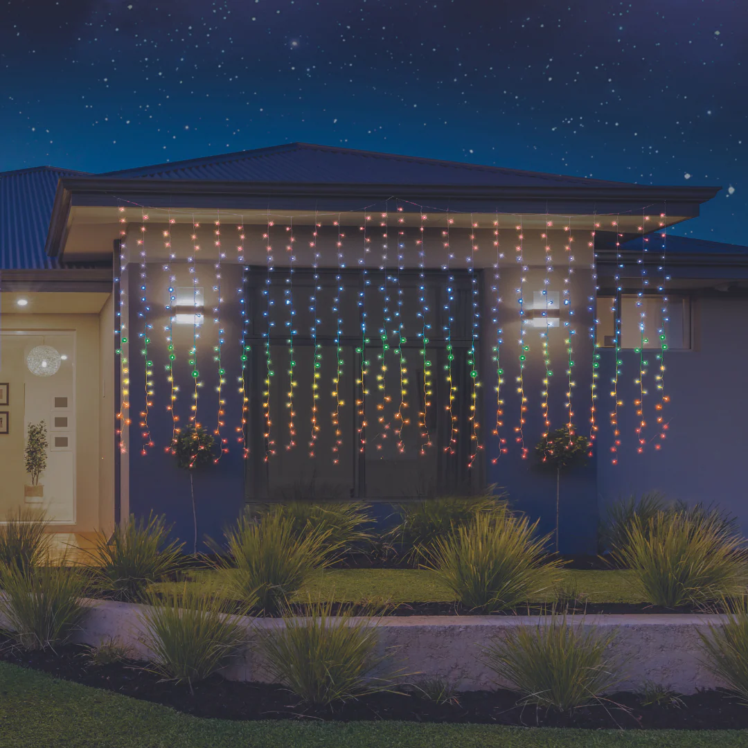 LED Rainbow Curtain 360x180cm