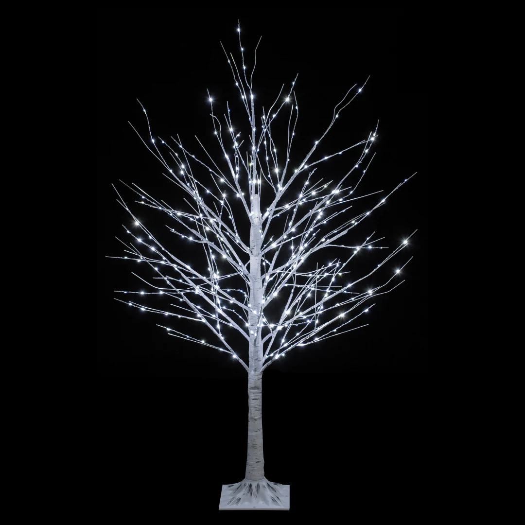 LED Dazzling Birch Tree 120cm Twinkle Cool White - Image 2