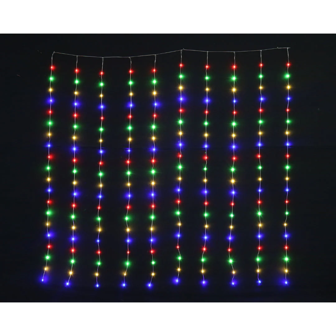 LED Dew Drop Curtan Light 2x2m Assorted - Image 3