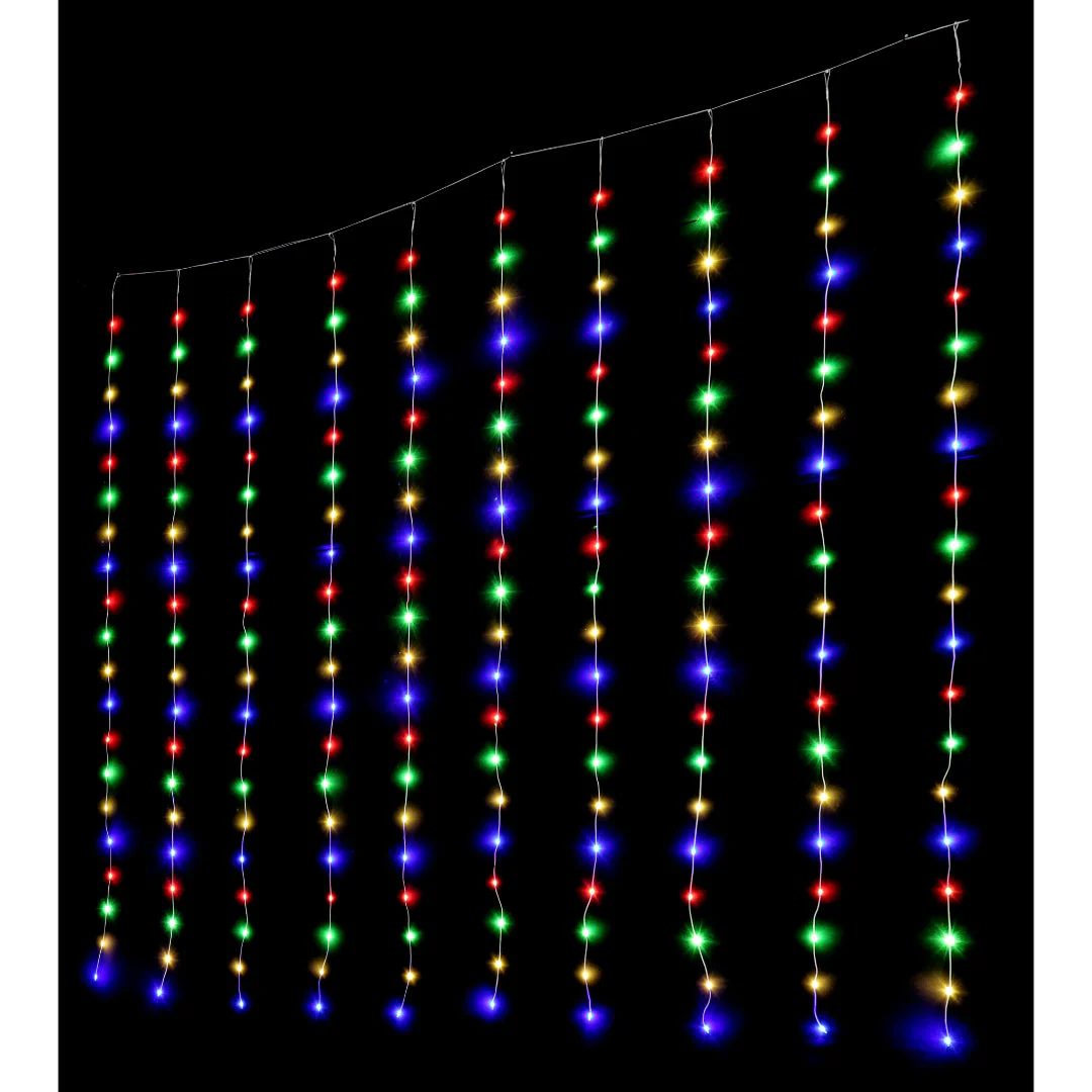 LED Dew Drop Curtan Light 2x2m Assorted - Image 4
