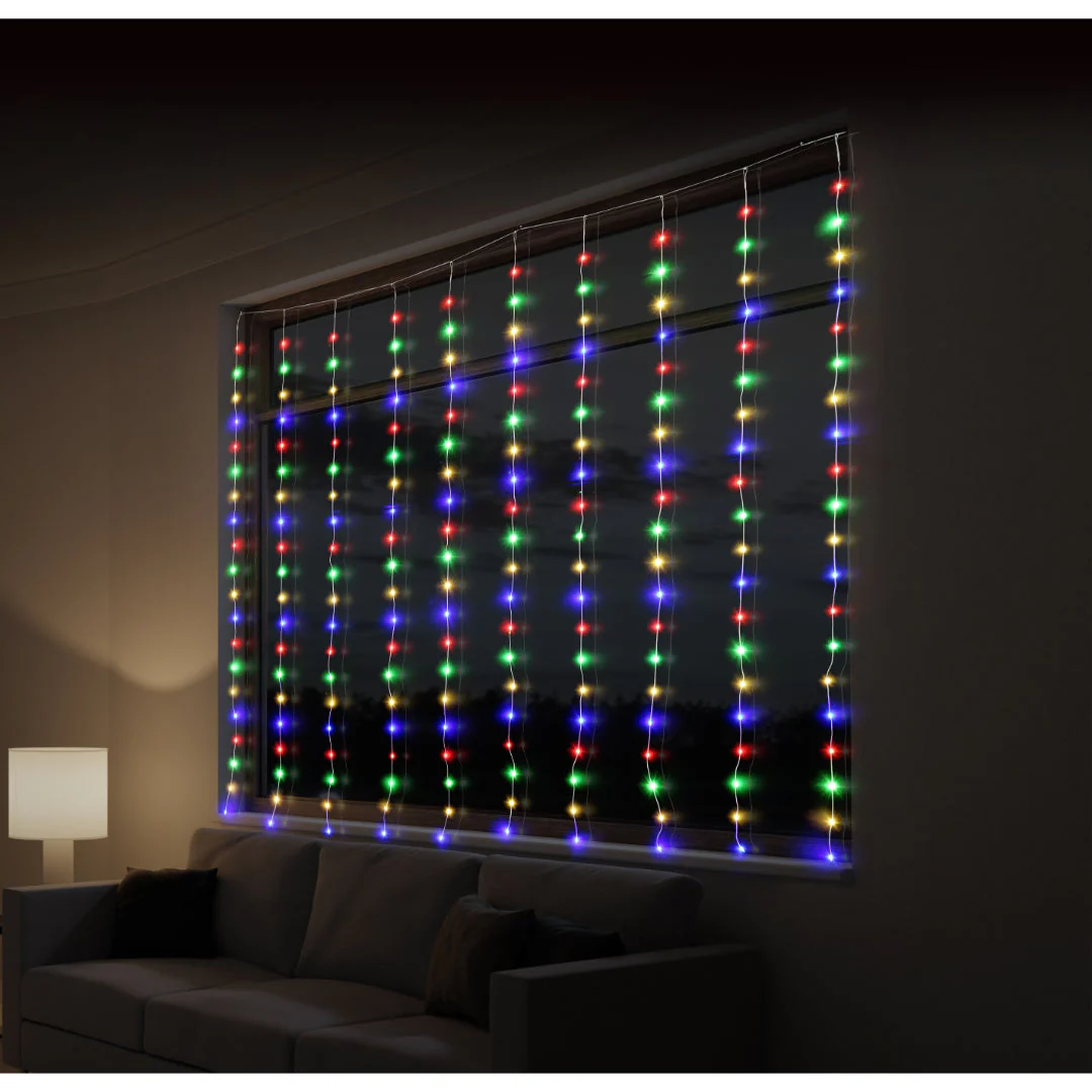 LED Dew Drop Curtan Light 2x2m Assorted - Image 5