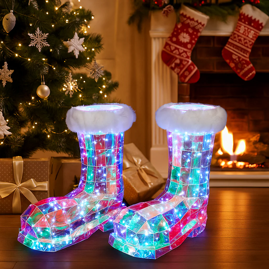 LED Dream Light Santa Boots