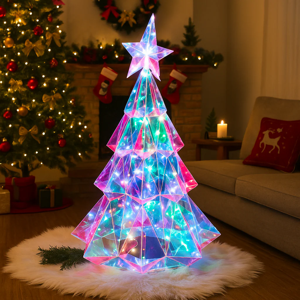 LED Dream Light Tiered Tree 65cm