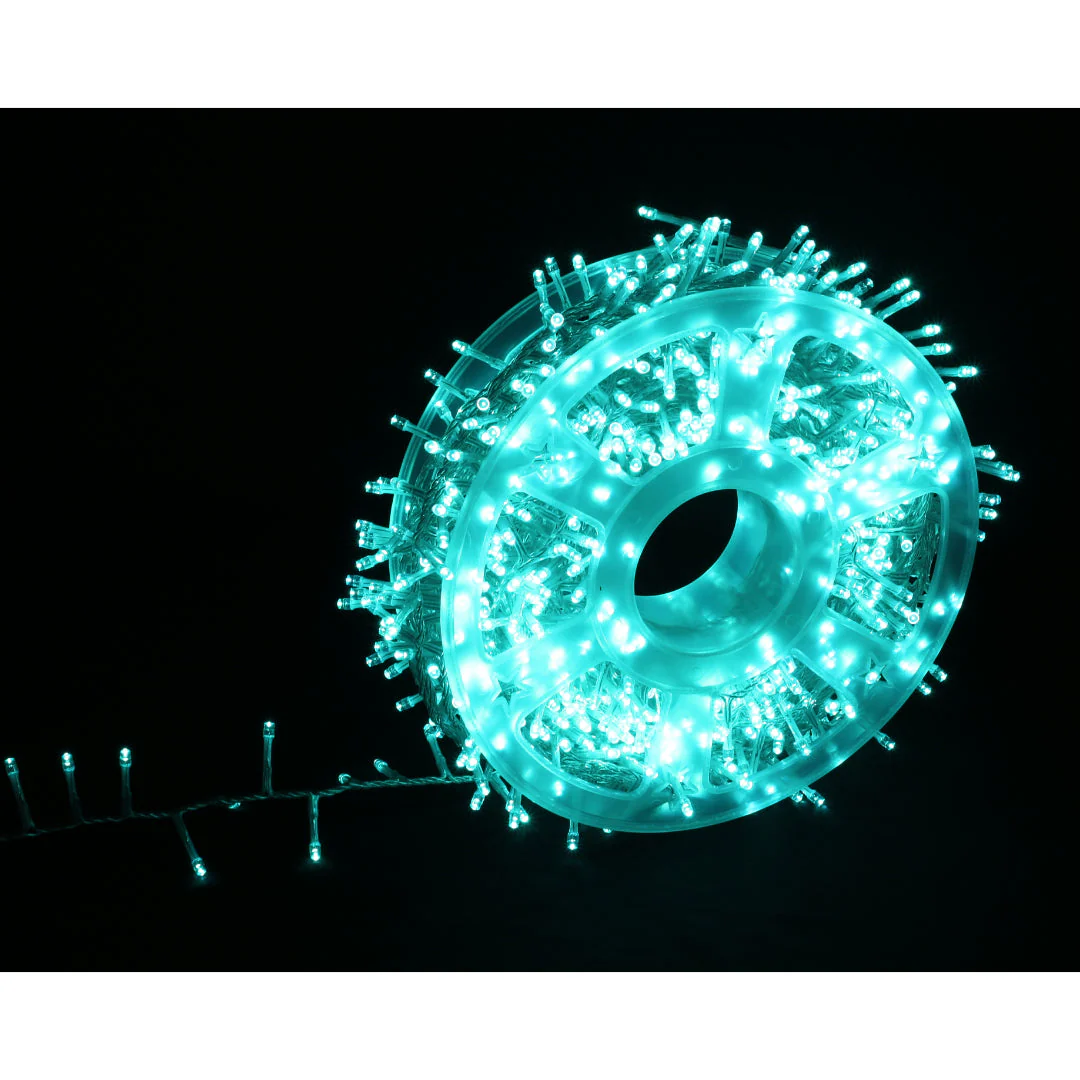 LED Fairy Lights 1000 Icy Blue Turquoise - Image 3