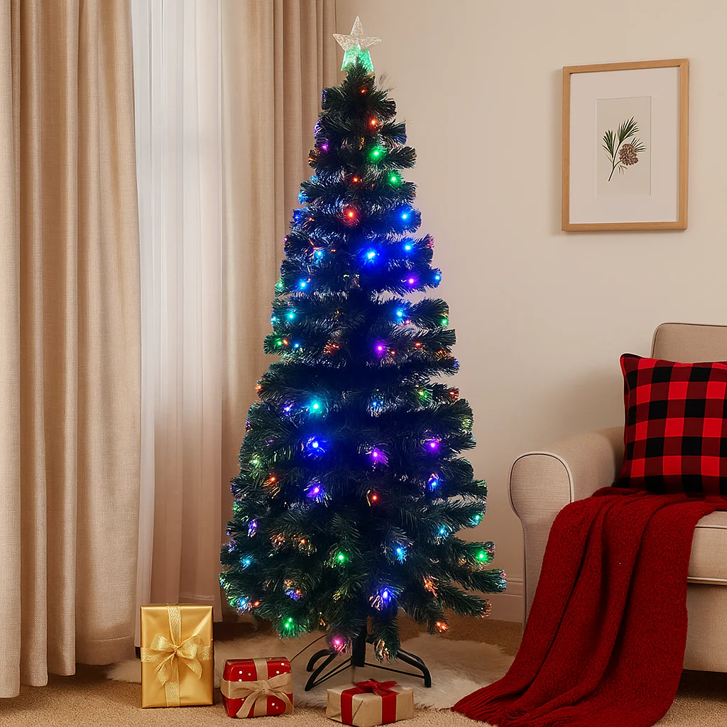 LED Fiber Optic Full Light Christmas Tree 180cm