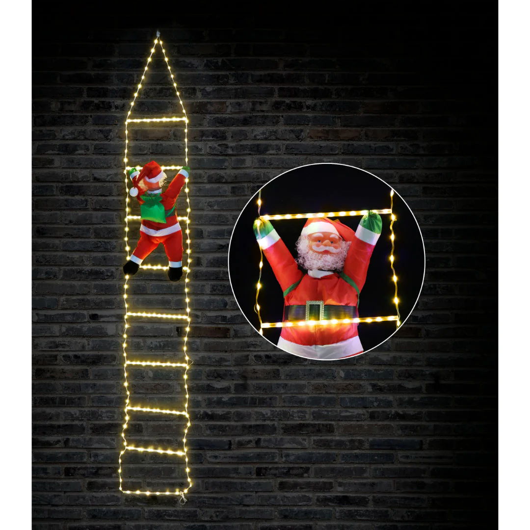 LED Flexi Cable Ladder with Santa 240cm Dual Coulor - Image 2