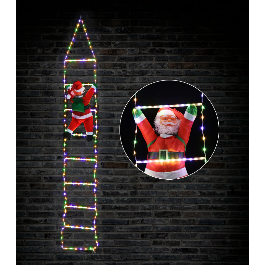 LED Flexi Cable Ladder with Santa 240cm Dual Coulor - Image 3