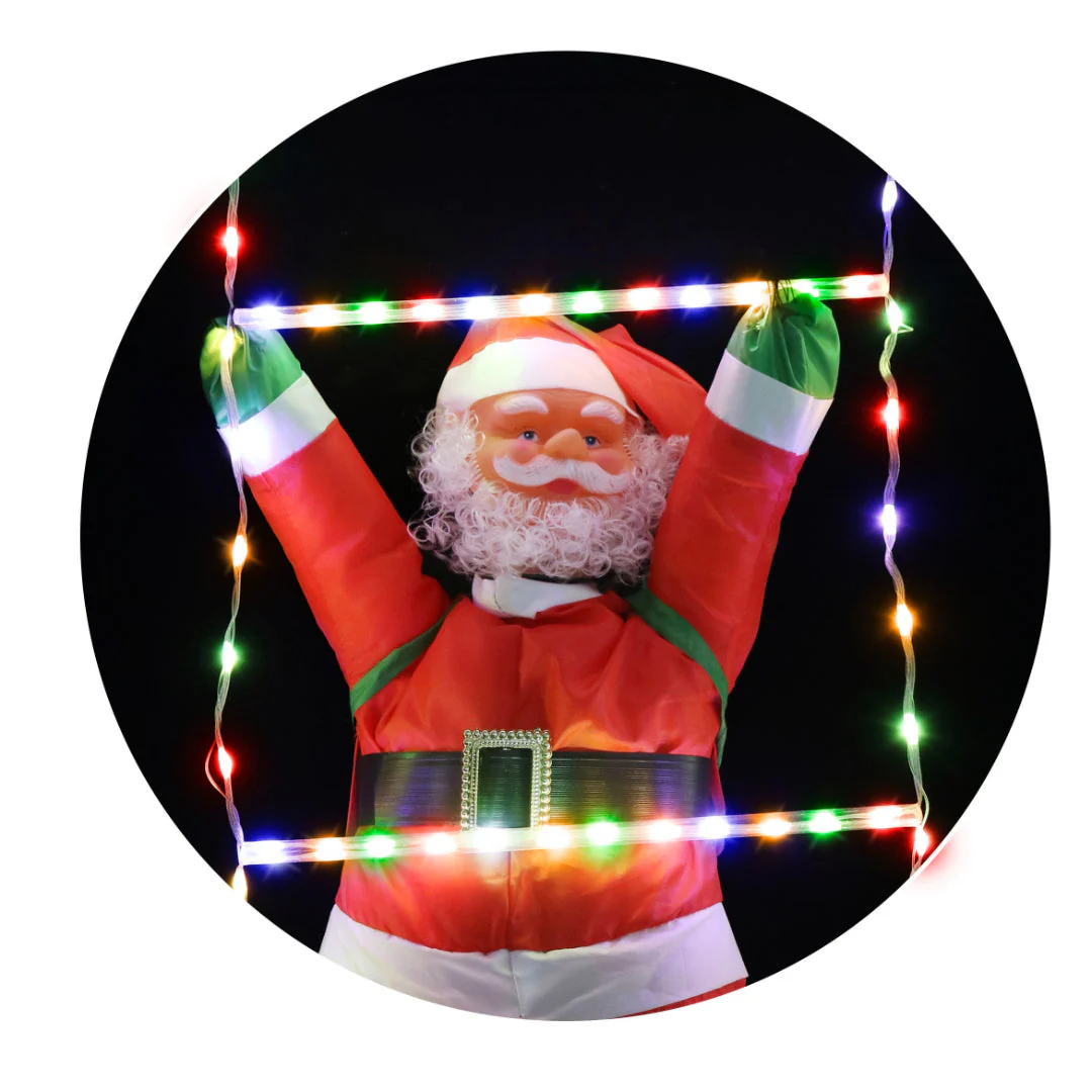 LED Flexi Cable Ladder with Santa 240cm Dual Coulor - Image 5