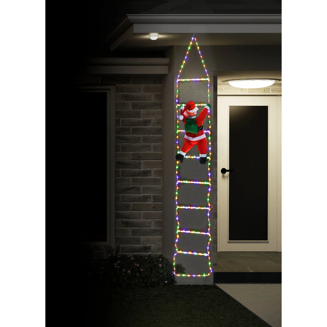 LED Flexi Cable Ladder with Santa 240cm Dual Coulor - Image 6