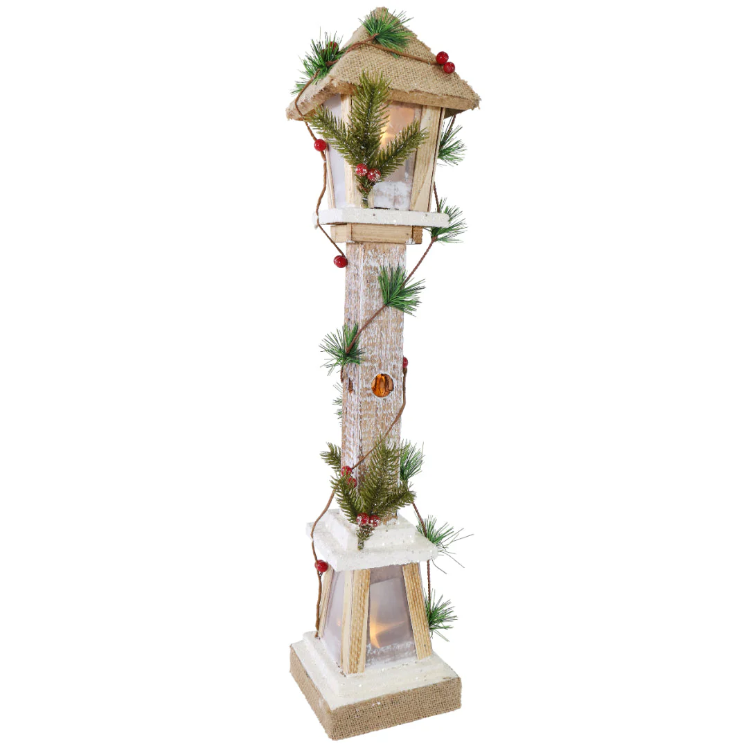 LED Lamp Post Berry Garland Assorted - Image 3