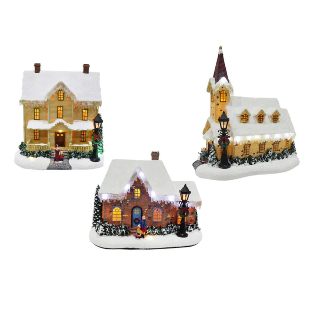 LED Musical Big House Flashing Assorted