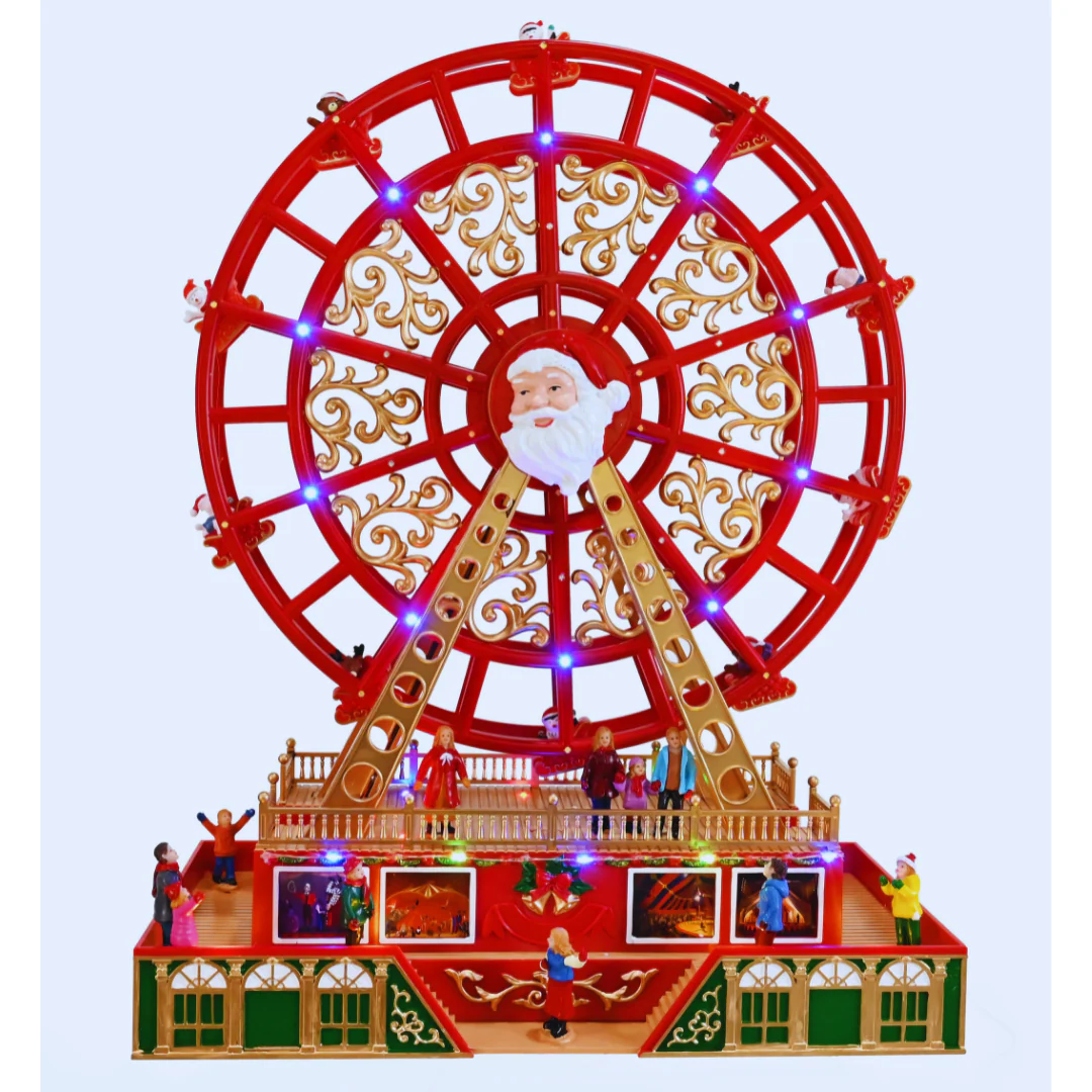 LED Fun-Fair Musical Giant Santa Ferris Wheel