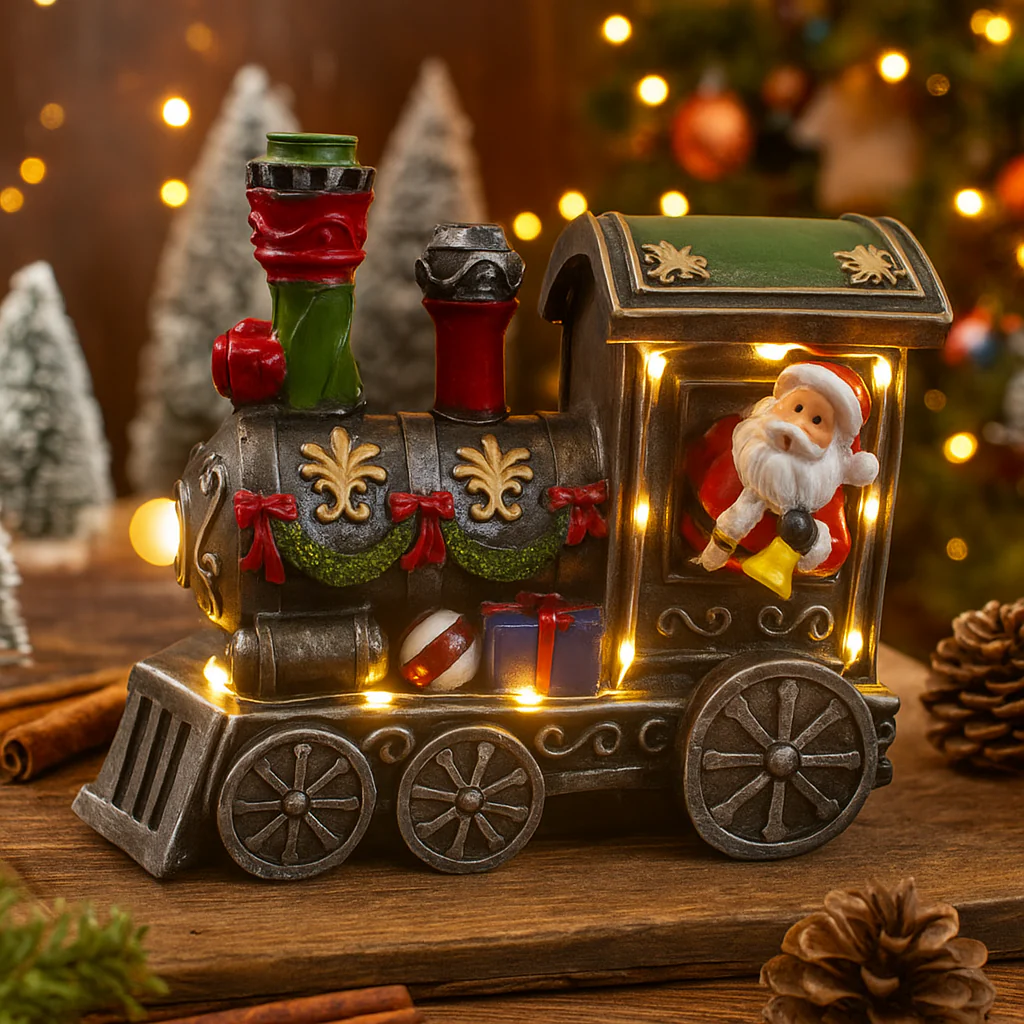LED Musical Santa Train Engine USB