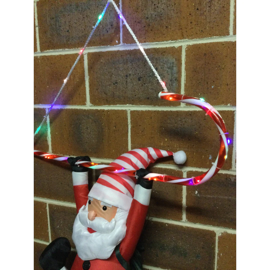 LED Nylon Santa Hang Up Timer Battery Operated Assorted - Image 6