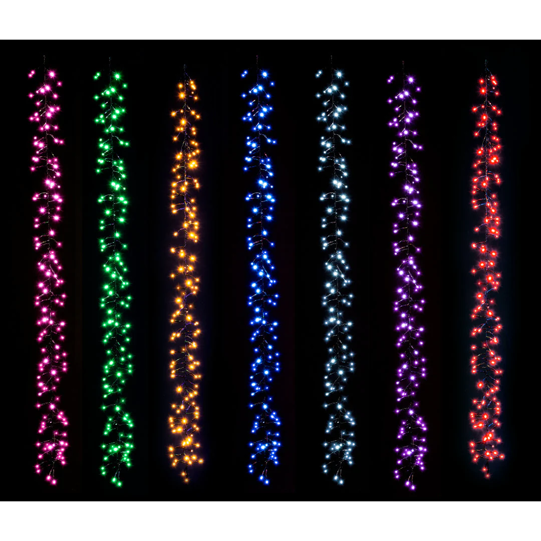 LED Rainbow Cluster Curtain 1008 Lights - Image 4