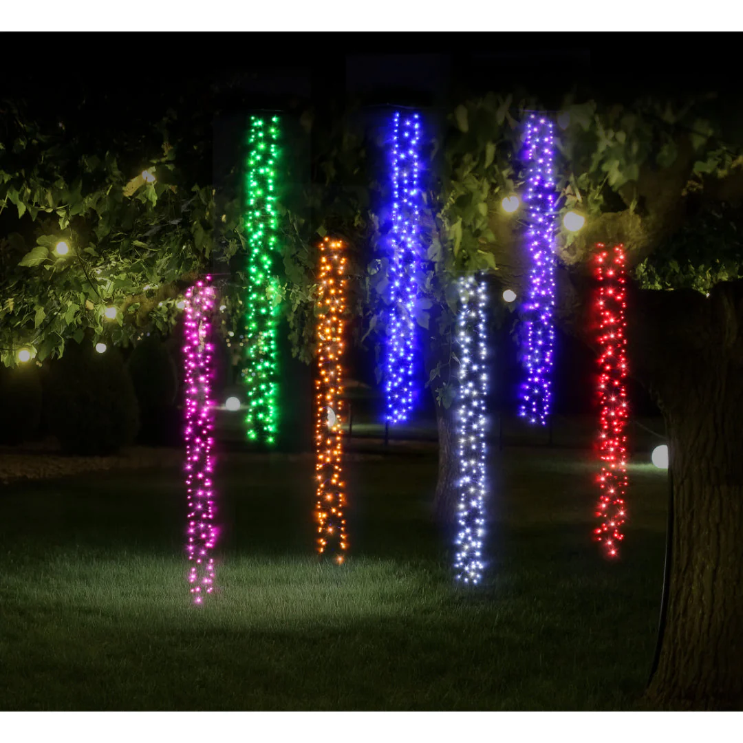 LED Rainbow Cluster Curtain 1008 Lights - Image 5