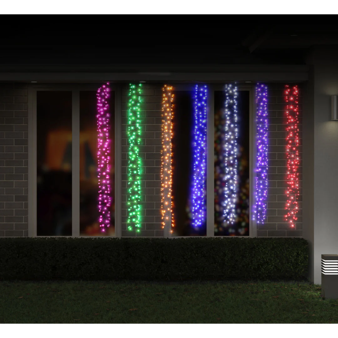 LED Rainbow Cluster Curtain 1008 Lights - Image 6