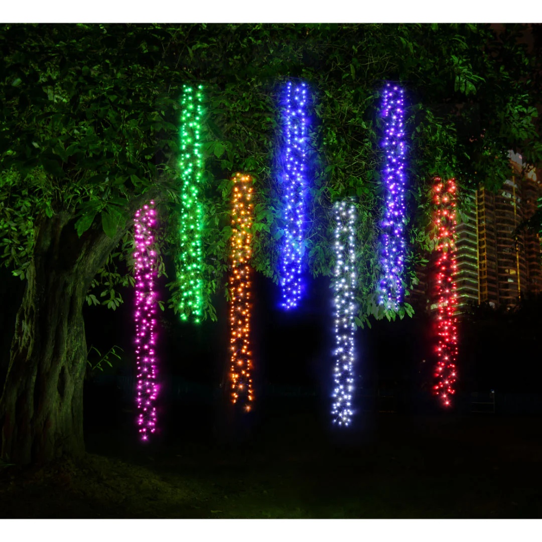 LED Rainbow Cluster Curtain 1008 Lights - Image 7