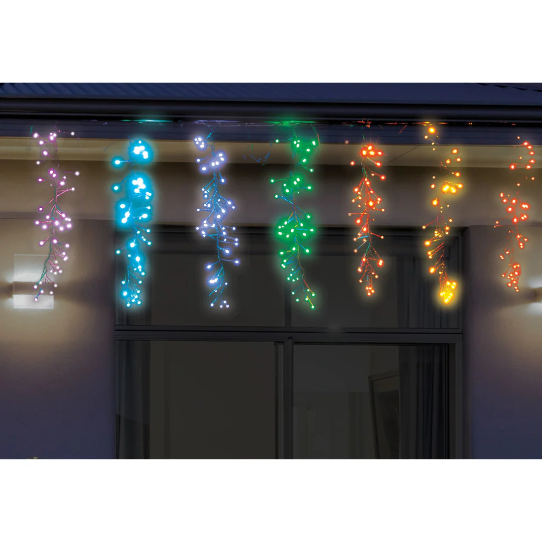 Curtain Lights™ Rainbow Firecracker Curtain 14pc